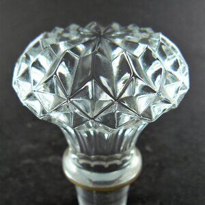 VINTAGE CLEAR GLASS BOTTLE STOPPER
